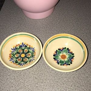 Authentic Mexican Pottery Mexican salsa bowls - Signed